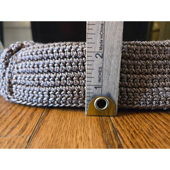 The Sak Tan/ Taupe Crochet Handbag Purse - Picture 8 of 12